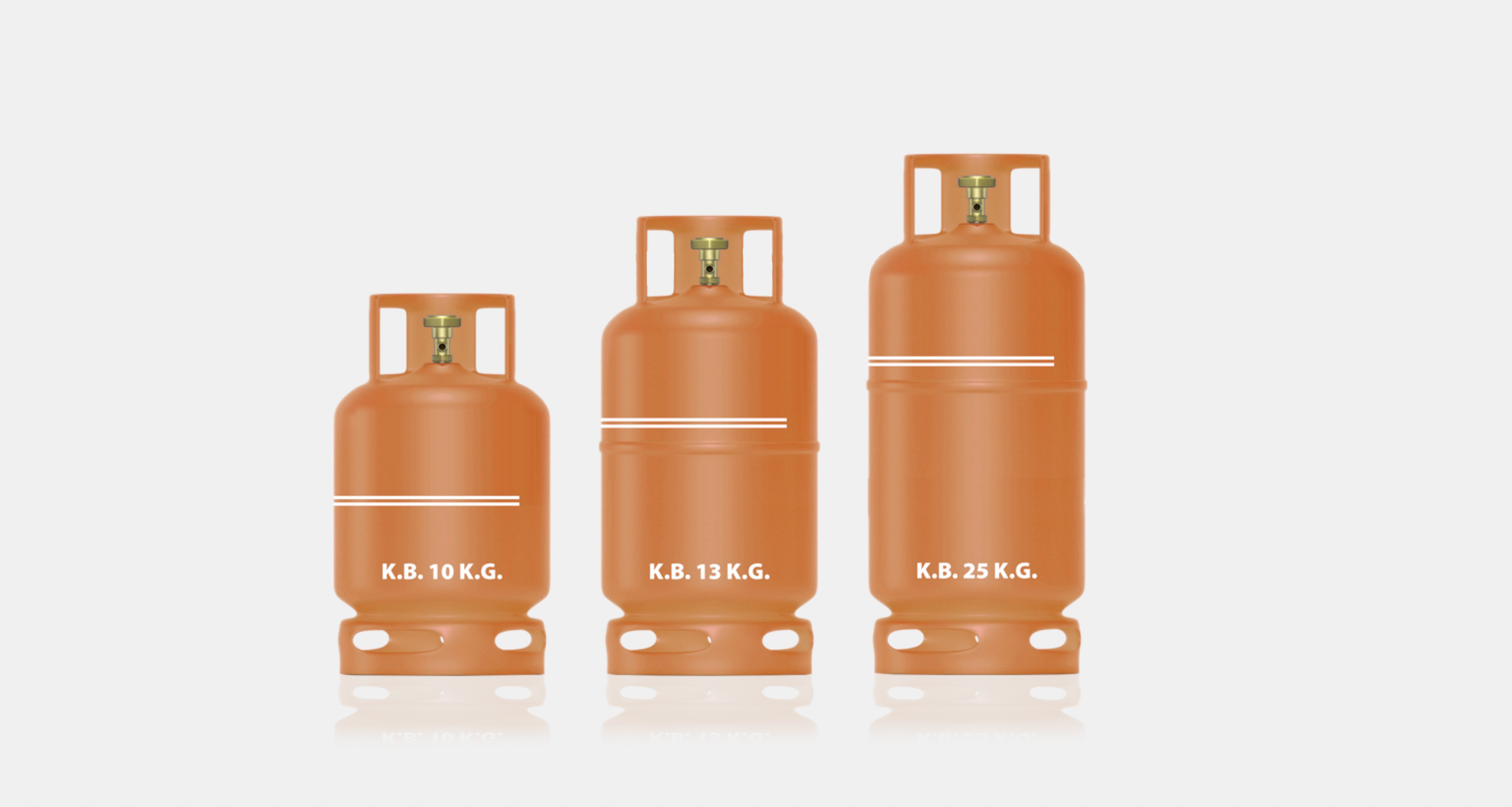 Πώληση φιαλών υγραερίου προπανίου και μίγματος (10kg-13kg-25kg)